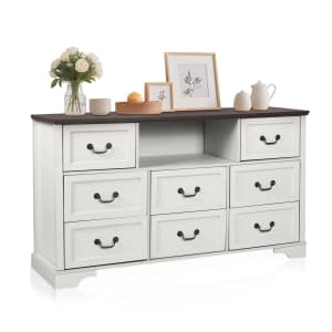 8-Drawer Farmhouse Dresser for $174 8-Drawer Farmhouse Dresser for $174
