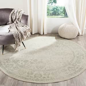 SAFAVIEH Adirondack Collection 4' Round Ivory / Sage ADR109V Oriental Distressed Non-Shedding for $41