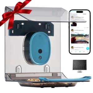 Vakiev Solar Smart Bird Feeder with 4K Camera for $50