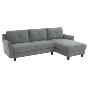 Lifestyle Solutions Harvard Microfiber Sectional Sofa for $694