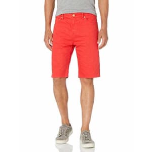 LRG Lifted Research Group Men's Denim Shorts, Lollipop, 40 for $48