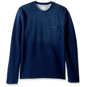 AG Adriano Goldschmied AG Jeans Men's Bryon Long Sleeve Indigo Pocket Crew, harbor, M for $68