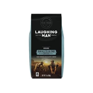 Laughing Man Dukale's Blend, Ground Coffee, Medium Roast, Bagged 12 oz for $10 Laughing Man Dukale's Blend, Ground Coffee, Medium Roast, Bagged 12 oz for $10