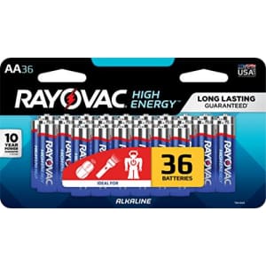 Rayovac 815-36CF2 Alkaline AA Batteries - 36 Pack for $22