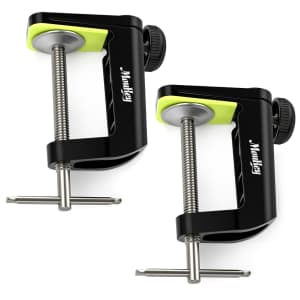 Moukey C Shape Microphone Table Mount Clamp 2-Pack for $8 Moukey C Shape Microphone Table Mount Clamp 2-Pack for $8