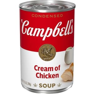 Campbell's Condensed Cream of Chicken Soup 10.5-oz. Can: 76 cents via Sub. & Save Campbell's Condensed Cream of Chicken Soup 10.5-oz. Can: 76 cents via Sub. & Save