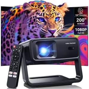 Aubor Mentech 1080p WiFi Bluetooth Projector for $90