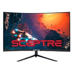 Sceptre 32" Curved 2K Gaming Monitor QHD 2560 x 1440 up to 165Hz 144Hz 1ms HDR400 400 Lux AMD for $460