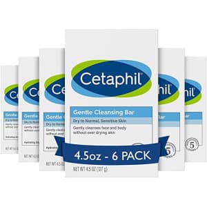 Cetaphil Gentle Cleansing Bar 6-Pack for $18