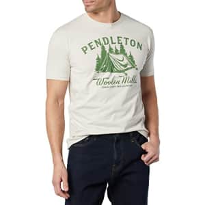 Pendleton Men's Classic Fit Graphic T-Shirt, Sand/Green, Small for $21 Pendleton Men's Classic Fit Graphic T-Shirt, Sand/Green, Small for $21