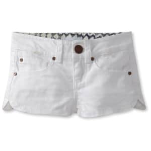 O'Neill Big Girls' Danni Denim Shorts, White, 8 US for $23