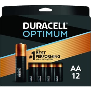 Duracell Optimum AA Batteries 12-Pack for $9.67 via Sub & Save Duracell Optimum AA Batteries 12-Pack for $9.67 via Sub & Save