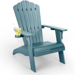 Cecarol Oversized Adirondack Chair with Cup Holder for $87