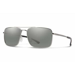 Smith Outcome Sunglasses Matte Silver/Polarized Platinum Mirror for $169