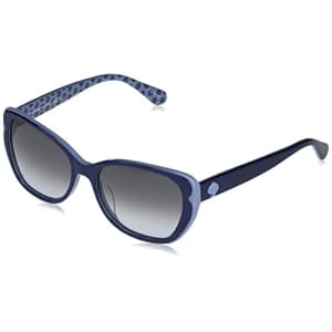 Kate Spade New York Women's Augusta/G/S Square Sunglasses, Blue/Gray Shaded Blue, 54mm, 17mm for $50