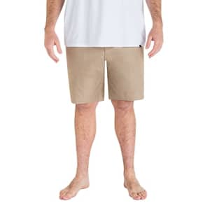 Hurley Men's Big & Tall H2O-Dri Breathe Stretchband Shorts, Khaki, 42IN for $44