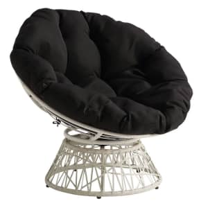 OSP Home Furnishings Papasan Chair w/ 360-Degree Swivel for $104 + $30 Kohl's Cash