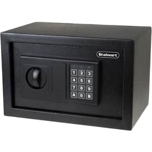 Stalwart 0.32-Cu. Ft. Electronic Digital Steel Safe for $47 Stalwart 0.32-Cu. Ft. Electronic Digital Steel Safe for $47