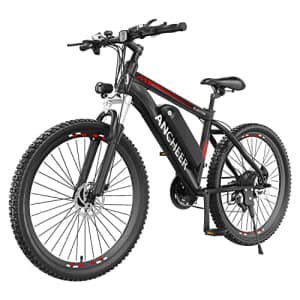 ANCHEER 500W Electric Bike 26'' Gladiator Electric Mountain Bike, Electric Ebike for Adults with for $310