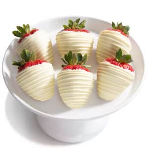 A Gift Inside White Out Chocolate Dipped Strawberries for $20
