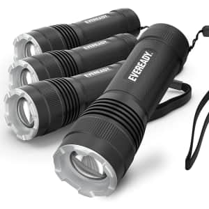 Eveready LED Tactical Flashlight 4-Pack for $21