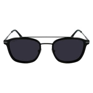 Lacoste mens L608snd Sunglasses, Dark Grey/Black, Medium US for $44