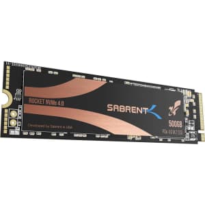 Sabrent Rocket 500GB PCIe 4.0 M.2 2280 Internal SSD for $50
