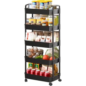 5-Tier Rolling Cart for $27