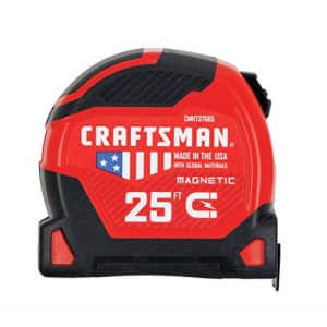 CRAFTSMAN Tape Measure, PROREACH, 25-Foot (CMHT37665S) for $25