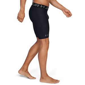 Under Armour Men's HeatGear Armour 2.0 9-inch Compression Shorts, Black (001)/Graphite, XX-Large for $30