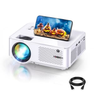 Bomaker HD LCD WiFi Projector for $70