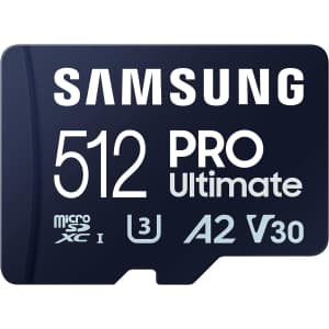 Samsung PRO Ultimate 512GB microSD Memory Card w/ Adapter for $48