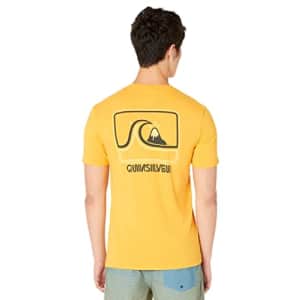 Quiksilver Men's Keep On Mod Tee Shirt, Golden Rod Heather, X-Large for $13
