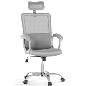 edx Ergonomic Office Chair with Adjustable Headrest, Comfortable Mesh Computer Chair with High Back for $75 edx Ergonomic Office Chair with Adjustable Headrest, Comfortable Mesh Computer Chair with High Back for $75
