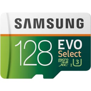 Samsung EVO Select 128GB Class 10 microSDXC Memory Card for $19 Samsung EVO Select 128GB Class 10 microSDXC Memory Card for $19