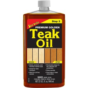 Star Brite Premium Golden Teak Oil 32-oz. Bottle for $20