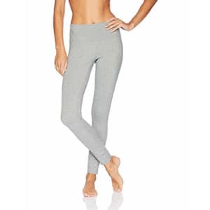 Satva Womens Organic Cotton Mid Rise Full Length Tashi Yoga Pants Leggings Tights for Workout for $11