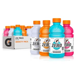 Gatorade Zero Sugar Thirst Quencher Variety 24-Pack for $12 via Sub & Save