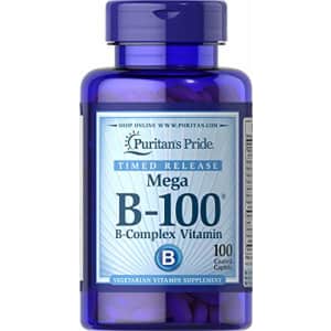Puritan's Pride Vitamin B100 Complex Timed Release 100 Caplets, 100 Count (2812) for $33