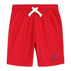 Nautica Boys' Fleece Pull-On Shorts, J-Class Carmine, 4 for $12
