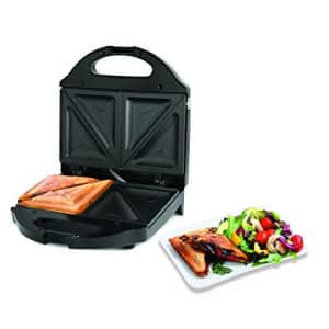 Salton Pocket Sandwich Maker, Electric Panini Grill with Non-Stick Cooking Surface, Makes 2 Stuffed for $26