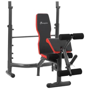 Aosom Multi-Function Weight Bench Workout w/ Preacher Curl for $160