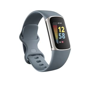 Fitbit Charge 5 Advanced Fitness, Health Tracker with Built-in GPS, Stress Management Tools, Sleep for $124 Fitbit Charge 5 Advanced Fitness, Health Tracker with Built-in GPS, Stress Management Tools, Sleep for $124
