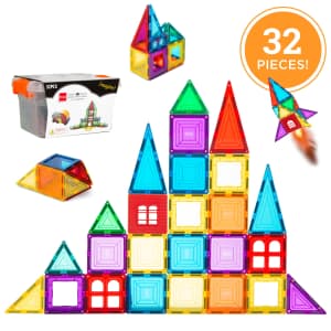 Best Choice Products 32-Piece Kids Magnetic Tiles Set for $10