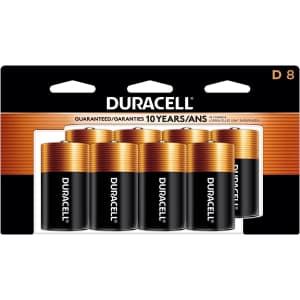 Duracell Coppertop Alkaline D Battery 8-Pack for $13 via Sub. & Save