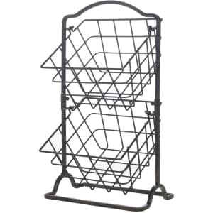 Gourmet Basics by Mikasa General Store 2 Tier Hanging Basket for $18 Gourmet Basics by Mikasa General Store 2 Tier Hanging Basket for $18