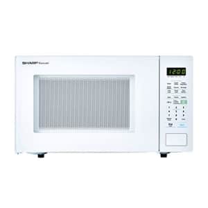 SHARP White Carousel 1.4 Cu. Ft. 1000W Countertop Microwave Oven (ISTA 6 Packaging), Cubic Foot, for $130