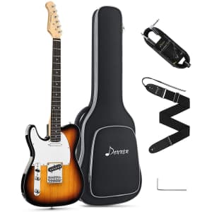Donner Telecaster 39" Left-Handed Electric Guitar for $105 Donner Telecaster 39" Left-Handed Electric Guitar for $105