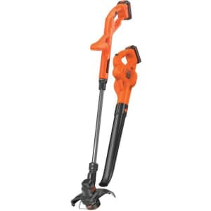 Black+Decker 20V Max Cordless String Trimmer & Leaf Blower Combo Kit: $99
