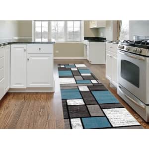 Rugshop Contemporary Modern Boxes 2x7-Foot Area Rug Runner for $33 Rugshop Contemporary Modern Boxes 2x7-Foot Area Rug Runner for $33